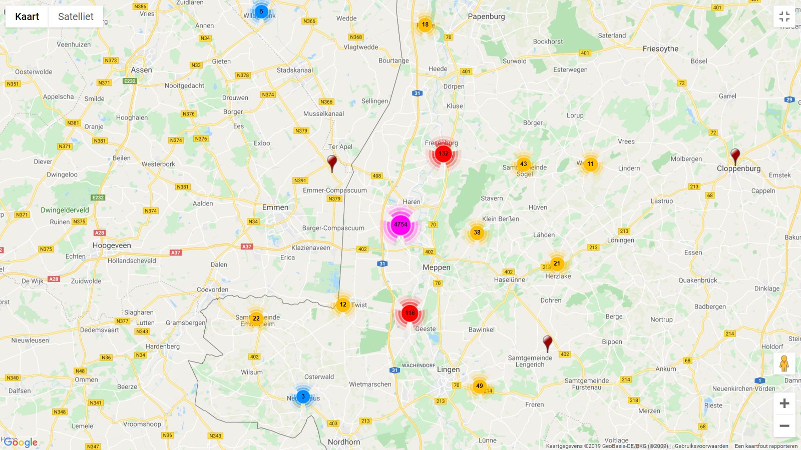 spreiding-gerelateerden-geboren1700-1749-genealogieonline-inzoomen (237K)