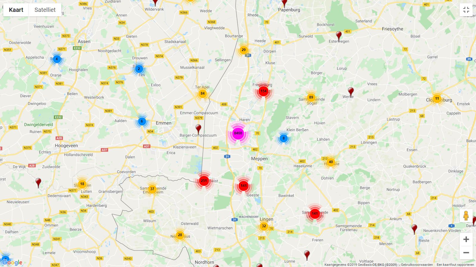 spreiding-gerelateerden-geboren1750-1799-genealogieonline-inzoomen (230K)