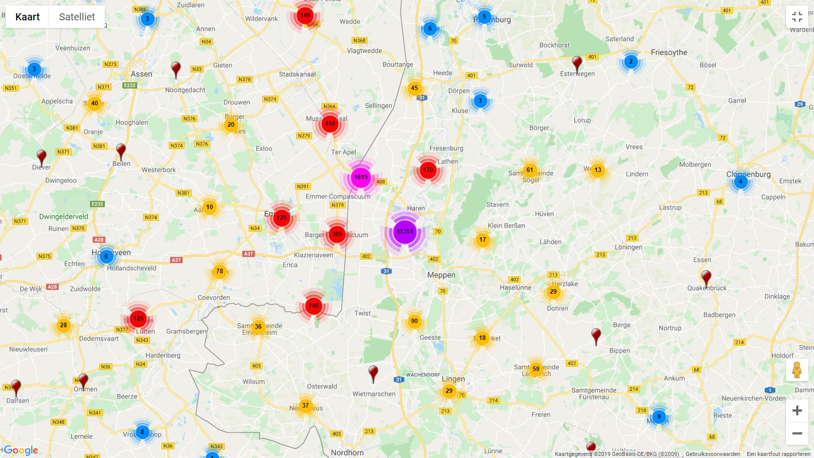 spreiding-gerelateerden-geboren1800-1849-genealogieonline-inzoomen (237K)