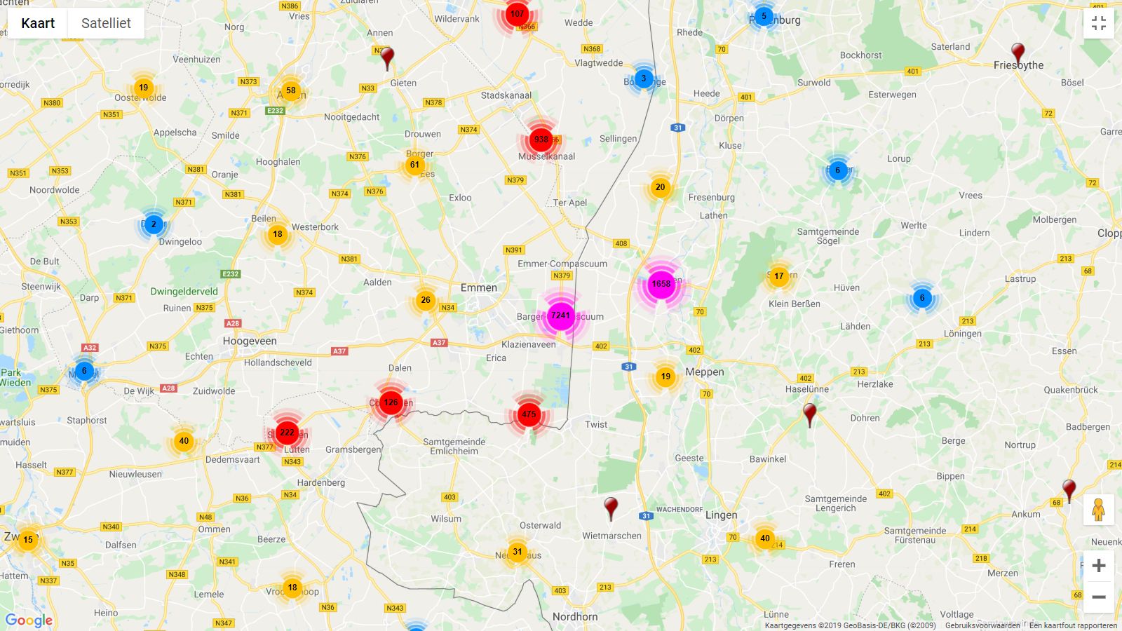 spreiding-gerelateerden-geboren1850-1899-genealogieonline-inzoomen (237K)